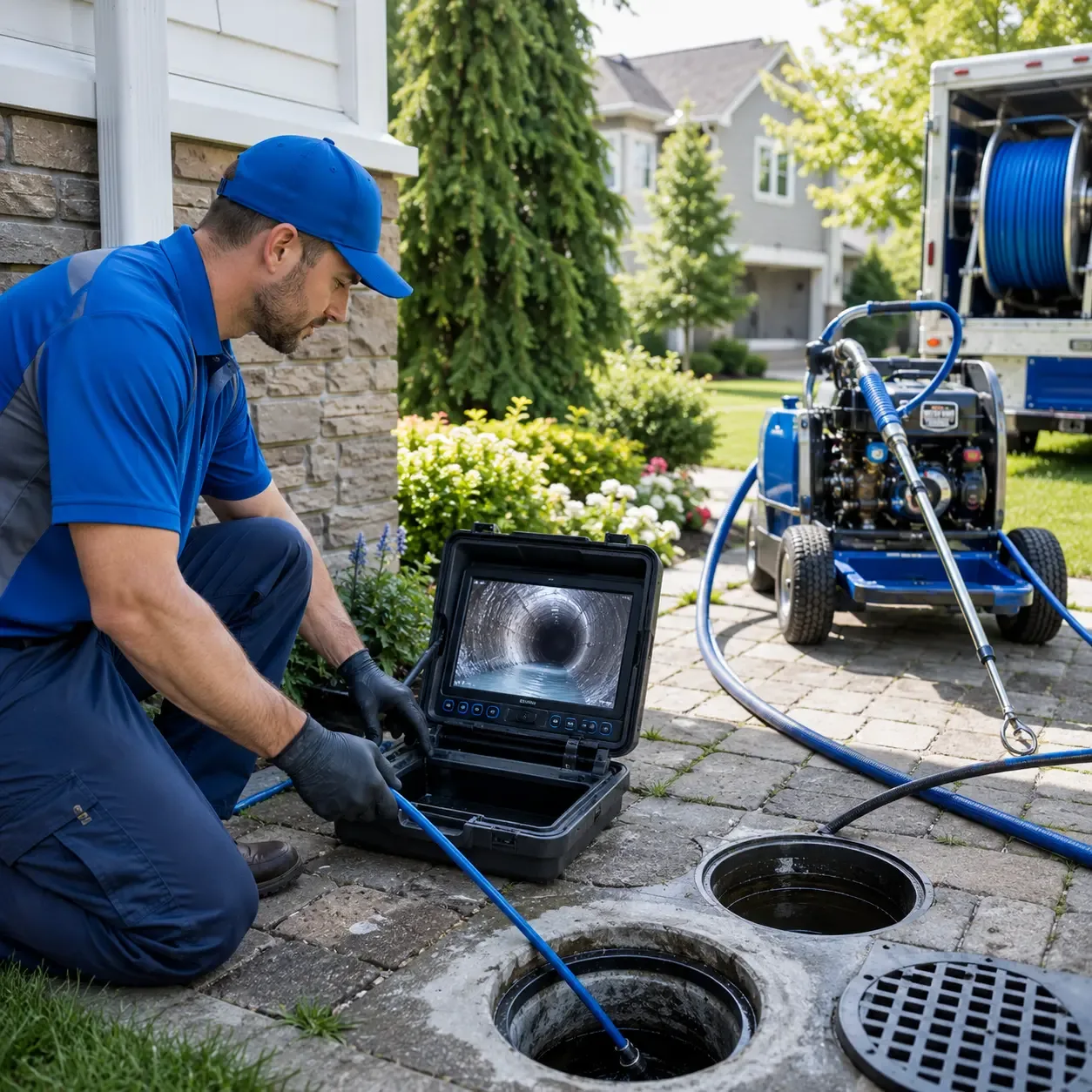 Outdoor drain cleaning professionals serving Delhi, NY